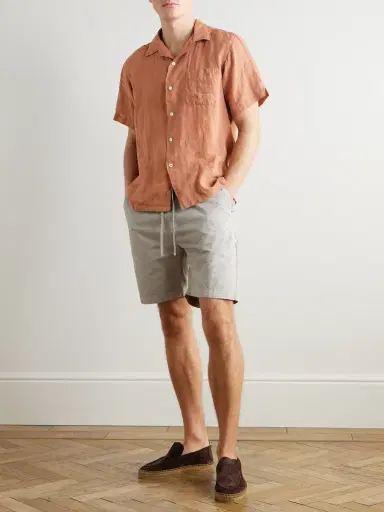 Hartford Palmito Mc Convertible-Collar Linen Shirt - Men | Thumbnail 2 Hartford Palmito Mc Convertible-Collar Linen Shirt - Men | Thumbnail 2
