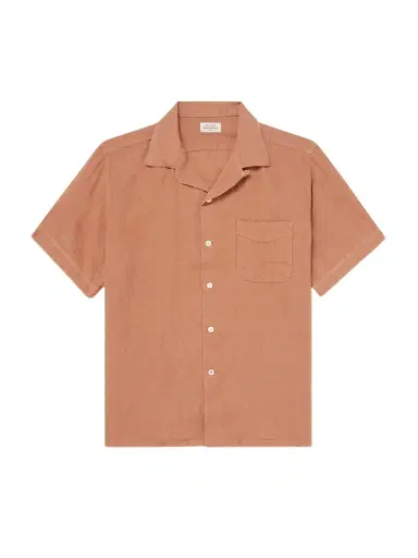 Hartford Palmito Mc Convertible-Collar Linen Shirt - Men | Thumbnail 1 Hartford Palmito Mc Convertible-Collar Linen Shirt - Men | Thumbnail 1