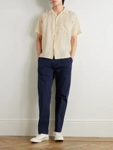 Hartford Palmito Mc Pat Convertible-Collar Linen Shirt - Men | Thumbnail 2 Hartford Palmito Mc Pat Convertible-Collar Linen Shirt - Men | Thumbnail 2