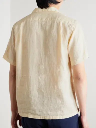 Hartford Palmito Mc Pat Convertible-Collar Linen Shirt - Men | Thumbnail 3 Hartford Palmito Mc Pat Convertible-Collar Linen Shirt - Men | Thumbnail 3