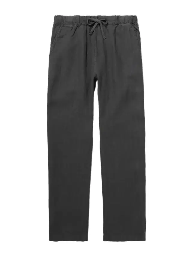Joggy Straight-Leg Linen Drawstring Trousers - Men