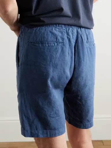 Hartford Joggy Straight-Leg Linen Bermuda Shorts - Men | Thumbnail 4