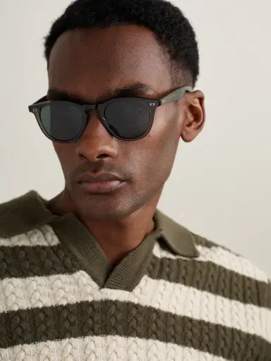 Garrett Leight California Optical Hampton X Round-Frame Acetate Sunglasses - Men | Thumbnail 2