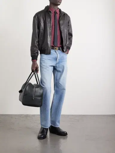 Saint Laurent Full-Grain Leather Duffle Bag - Men | Thumbnail 2 Saint Laurent Full-Grain Leather Duffle Bag - Men | Thumbnail 2