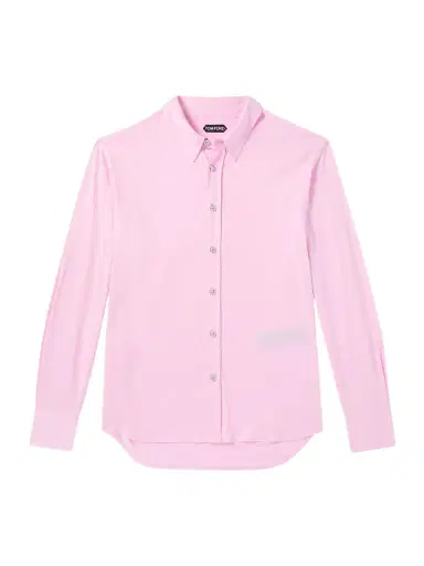 Tom Ford Silk and Cotton-Blend Jersey Shirt - Men | Thumbnail 1 Tom Ford Silk and Cotton-Blend Jersey Shirt - Men | Thumbnail 1
