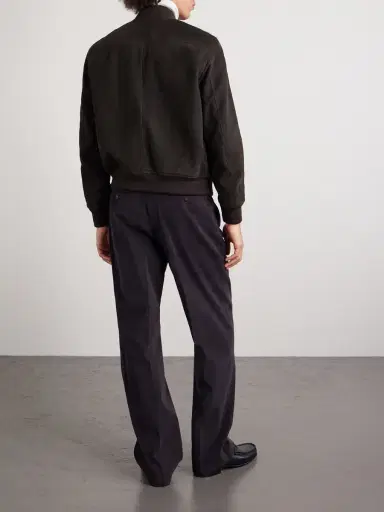 Tom Ford Suede Bomber Jacket - Men | Thumbnail 4 Tom Ford Suede Bomber Jacket - Men | Thumbnail 4