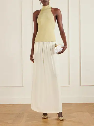 Cult Gaia Wake Ribbed Metallic Halterneck Top | Thumbnail 2 Cult Gaia Wake Ribbed Metallic Halterneck Top | Thumbnail 2