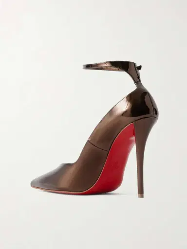 Christian Louboutin Erozee 100 Metallic Leather Pumps | Thumbnail 3 Christian Louboutin Erozee 100 Metallic Leather Pumps | Thumbnail 3