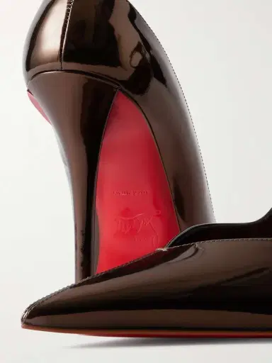 Christian Louboutin Erozee 100 Metallic Leather Pumps | Thumbnail 5 Christian Louboutin Erozee 100 Metallic Leather Pumps | Thumbnail 5