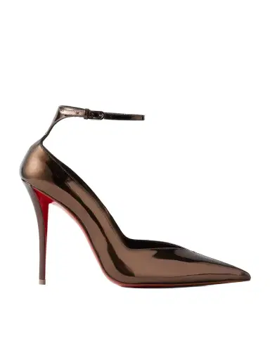 Christian Louboutin Erozee 100 Metallic Leather Pumps | Thumbnail 1 Christian Louboutin Erozee 100 Metallic Leather Pumps | Thumbnail 1