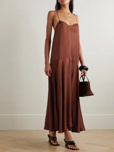 St. Agni Silk-twill Maxi Dress | Thumbnail 2 St. Agni Silk-twill Maxi Dress | Thumbnail 2