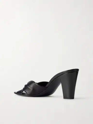Saint Laurent Franciane Twisted Leather Mules | Thumbnail 3 Saint Laurent Franciane Twisted Leather Mules | Thumbnail 3