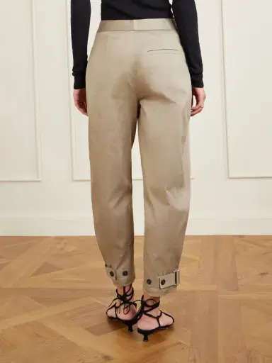 Proenza Schouler White Label Serene Cotton-blend Twill Tapered Pants | Thumbnail 4 Proenza Schouler White Label Serene Cotton-blend Twill Tapered Pants | Thumbnail 4