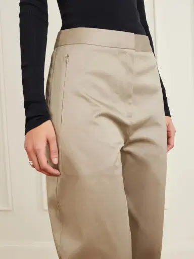 Proenza Schouler White Label Serene Cotton-blend Twill Tapered Pants | Thumbnail 5 Proenza Schouler White Label Serene Cotton-blend Twill Tapered Pants | Thumbnail 5