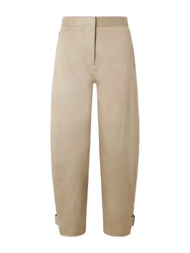 Proenza Schouler White Label Serene Cotton-blend Twill Tapered Pants | Thumbnail 1 Proenza Schouler White Label Serene Cotton-blend Twill Tapered Pants | Thumbnail 1