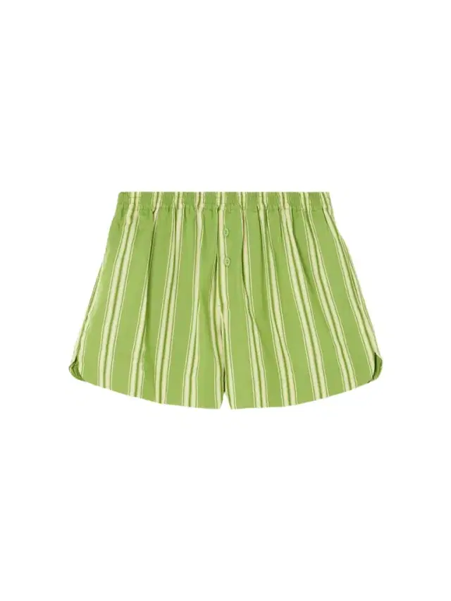 Lonia Striped Cotton-poplin Shorts