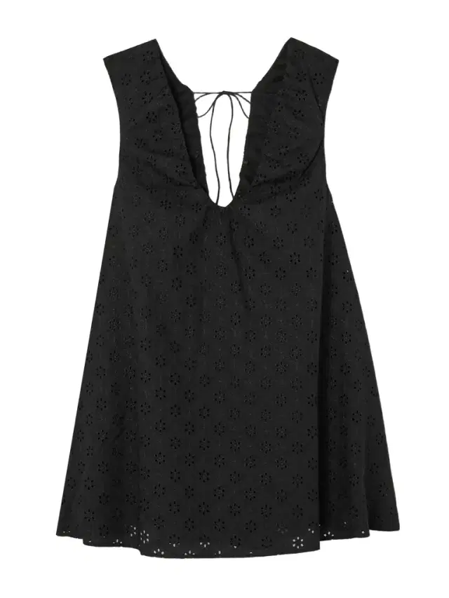 Juana Tie-detailed Broderie Anglaise Mini Dress