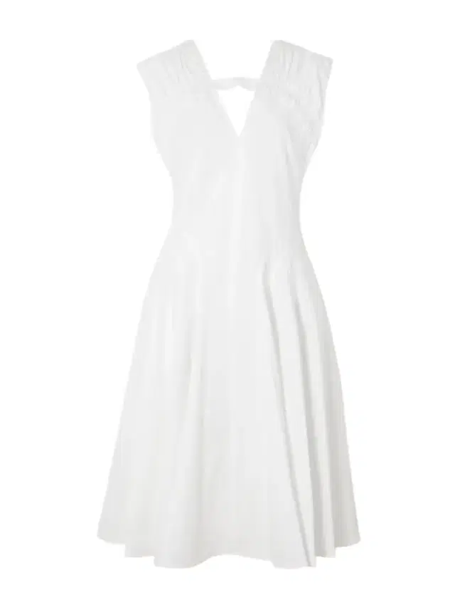 Manoela Ruched Paneled Cotton-blend Poplin Midi Dress