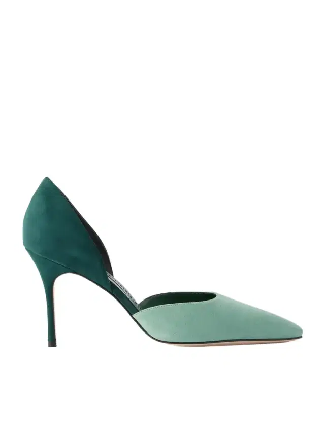 Taylerbinu 90 Two-tone Suede Pumps