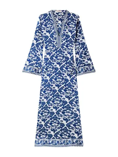 Emporio Sirenuse Jenna Printed Silk-voile Kaftan | Thumbnail 1 Emporio Sirenuse Jenna Printed Silk-voile Kaftan | Thumbnail 1