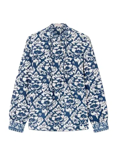 Emporio Sirenuse Chiara Floral-print Cotton Blouse | Thumbnail 1 Emporio Sirenuse Chiara Floral-print Cotton Blouse | Thumbnail 1