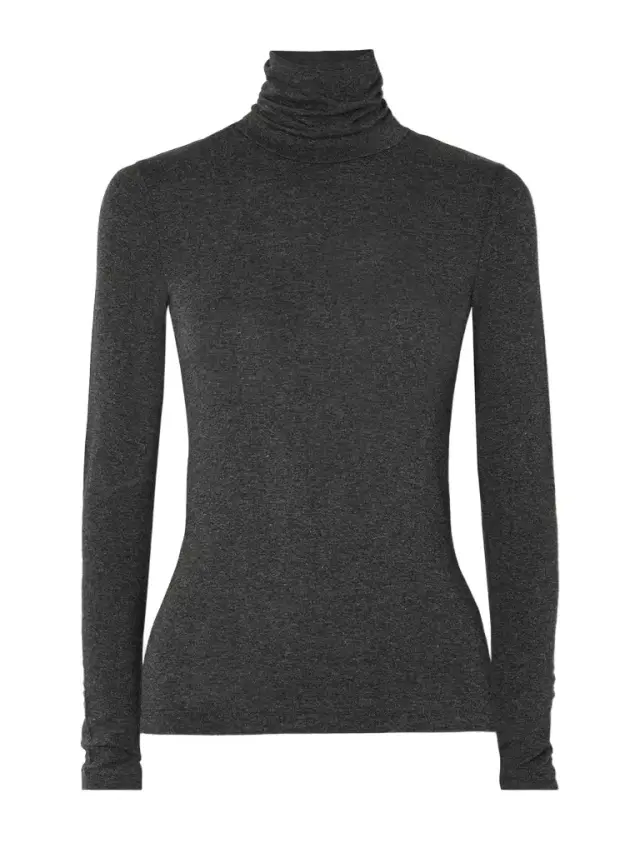 Pascale Stretch-jersey Turtleneck Top