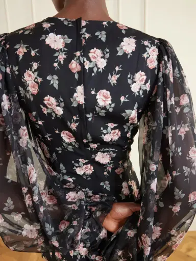 Dolce & Gabbana Floral-print Silk-blend Satin And Chiffon Dress | Thumbnail 5 Dolce & Gabbana Floral-print Silk-blend Satin And Chiffon Dress | Thumbnail 5