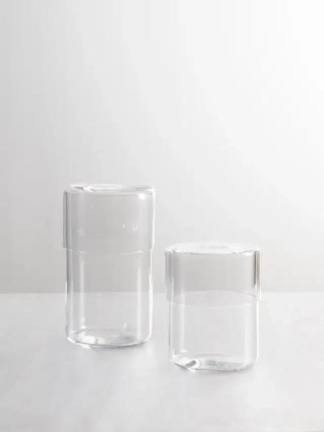 LOBMEYR Strnad Set Of Two Crystal Glass Boxes