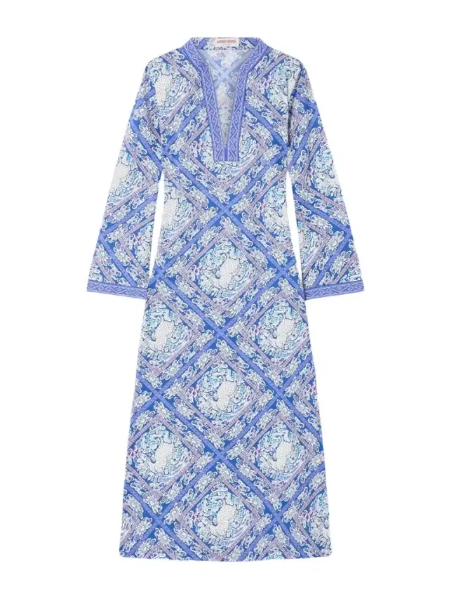 Giada Printed Cotton-voile Cover-up
