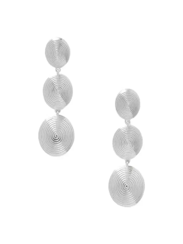 The Ruby Silver Earrings