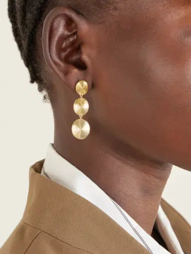 LIÉ STUDIO The Ruby Gold-plated Silver Earrings | Thumbnail 2