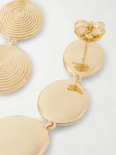 LIÉ STUDIO The Ruby Gold-plated Silver Earrings | Thumbnail 3