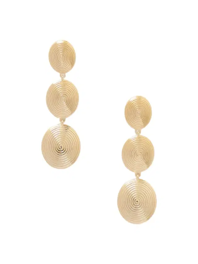 The Ruby Gold-plated Silver Earrings