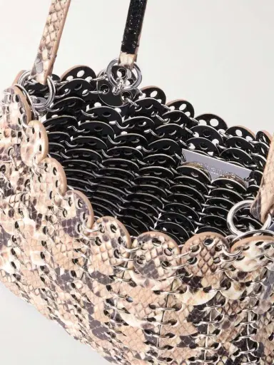 Rabanne Snake-effect Leather Chainmail Shoulder Bag | Thumbnail 6 Rabanne Snake-effect Leather Chainmail Shoulder Bag | Thumbnail 6