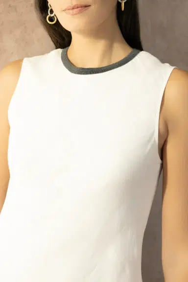 Brunello Cucinelli Fluid Linn Dress - Panna | Thumbnail 3