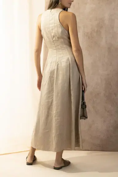 Brunello Cucinelli Lurex Corset Dress | Thumbnail 4
