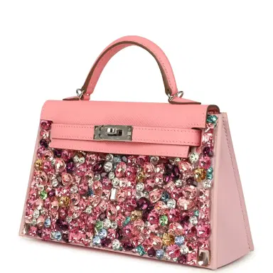 Madison Avenue Couture Bag Bestie x LeBag Paris Rose Treasure Swarovski Crystal Cover | Thumbnail 3
