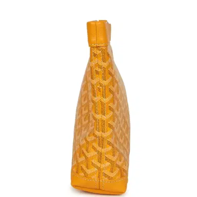 goyard Goyard Goyardine Canvas Yellow Conti Pouch Palladium Hardware | Thumbnail 3 goyard Goyard Goyardine Canvas Yellow Conti Pouch Palladium Hardware | Thumbnail 3