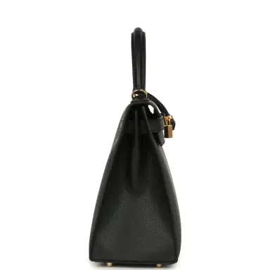 HERMÈS Hermes Kelly Sellier 28 Black Epsom Gold Hardware | Thumbnail 4 HERMÈS Hermes Kelly Sellier 28 Black Epsom Gold Hardware | Thumbnail 4