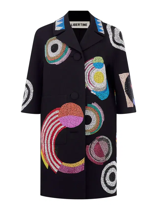 Libertine Sonia Crystal Patch Pocket Coat