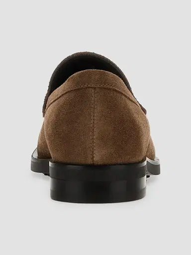 Tod's Men's Mocassino Formale Suede Loafers - Light Brown | Thumbnail 4 Tod's Men's Mocassino Formale Suede Loafers - Light Brown | Thumbnail 4