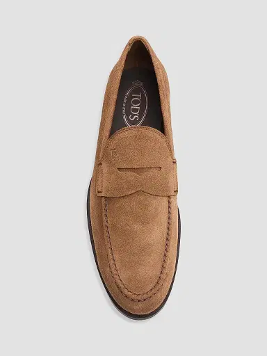 Tod's Men's Mocassino Formale Suede Loafers - Light Brown | Thumbnail 6 Tod's Men's Mocassino Formale Suede Loafers - Light Brown | Thumbnail 6