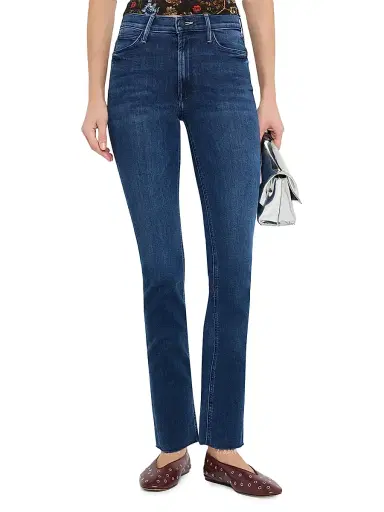Mother Women's The Dazzler Mid-Rise Stretch Ankle Fray Jeans - Fancy Meeting You Here - Size 31 | Thumbnail 3 Mother Women's The Dazzler Mid-Rise Stretch Ankle Fray Jeans - Fancy Meeting You Here - Size 31 | Thumbnail 3