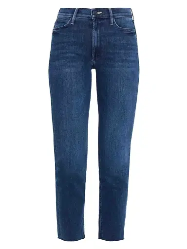 Mother Women's The Dazzler Mid-Rise Stretch Ankle Fray Jeans - Fancy Meeting You Here - Size 31 | Thumbnail 1 Mother Women's The Dazzler Mid-Rise Stretch Ankle Fray Jeans - Fancy Meeting You Here - Size 31 | Thumbnail 1