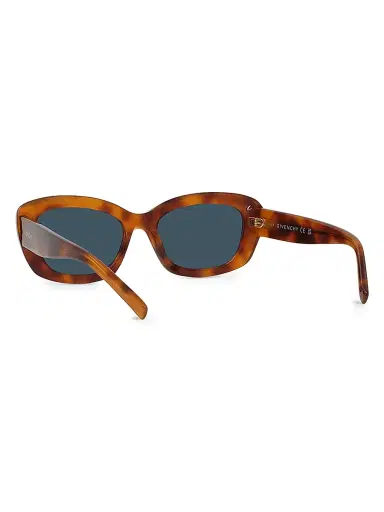 Givenchy Women's GV Day 54MM Rectangular Sunglasses - Blonde Havana | Thumbnail 4