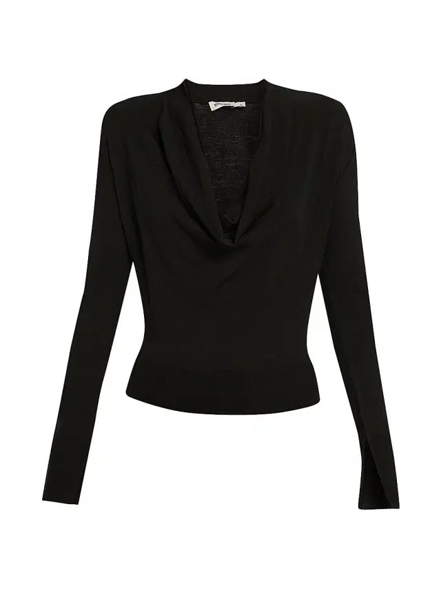 Women's Natia Jersey Cowlneck Top - Black Women's Natia Jersey Cowlneck Top - Black