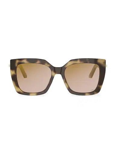Dior Women's C S5I 55MM Square Sunglasses - Havana | Thumbnail 2