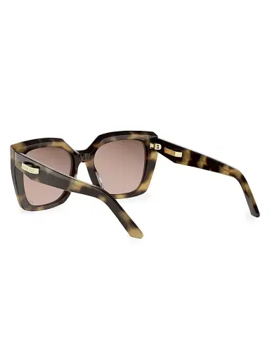 Dior Women's C S5I 55MM Square Sunglasses - Havana | Thumbnail 4