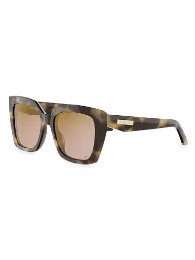 Dior Women's C S5I 55MM Square Sunglasses - Havana | Thumbnail 1