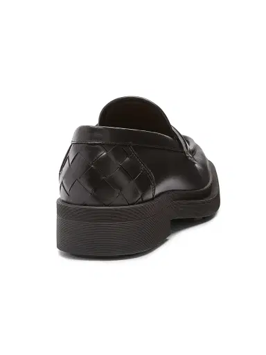 Bottega Veneta Men's James Intrecciato-Detailed Leather Loafers | Thumbnail 3 Bottega Veneta Men's James Intrecciato-Detailed Leather Loafers | Thumbnail 3